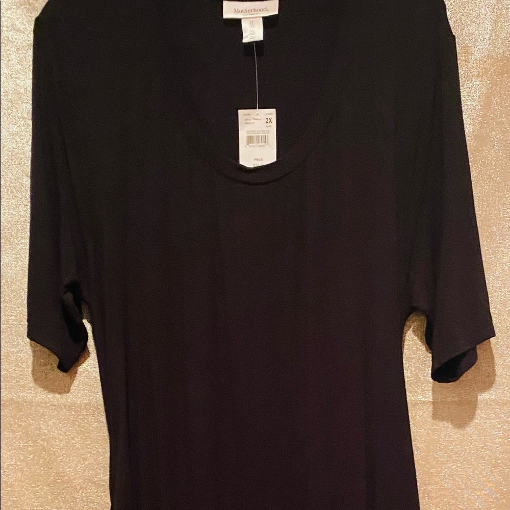 Motherhood Maternity black dress size 2 X NWT